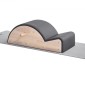 VEVOR Pilates Spine Corrector, Αξεσουάρ Home Gym Yoga Pilates, Rubber Wood Fitness Training tool, Arc Fitness Body Workout Equipment, για ασκήσεις σπονδυλικής στήλης, ισορροπία, ενδυνάμωση κορμού και τέντωμα