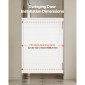 VEVOR Swinging Cafe Doors, Single Indoor Saloon Doors 81,3 x 106,7 cm, τετράγωνο σχέδιο από ξύλο πεύκου, με μεντεσέδες & κιτ υλικού, εύκολο στην εγκατάσταση, για είσοδο παμπ Κουζίνας στο Hallway, Λευκό