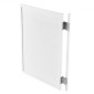 VEVOR Swinging Cafe Doors, Single Indoor Saloon Doors 81,3 x 106,7 cm, τετράγωνο σχέδιο από ξύλο πεύκου, με μεντεσέδες & κιτ υλικού, εύκολο στην εγκατάσταση, για είσοδο παμπ Κουζίνας στο Hallway, Λευκό