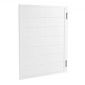 VEVOR Swinging Cafe Doors, Single Indoor Saloon Doors 81,3 x 106,7 cm, τετράγωνο σχέδιο από ξύλο πεύκου, με μεντεσέδες & κιτ υλικού, εύκολο στην εγκατάσταση, για είσοδο παμπ Κουζίνας στο Hallway, Λευκό
