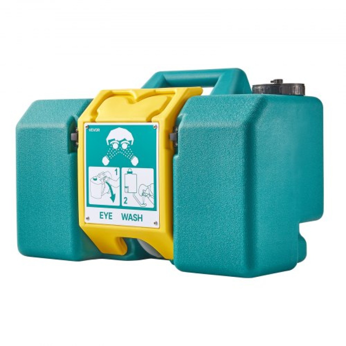 VEVOR φορητός σταθμός πλύσης ματιών 30L/8 Gal, Εγκεκριμένος από τον OSHA Σταθμός πλύσης ματιών Επιτοίχιος/σε επίπεδη επιφάνεια, Μονάδα πλύσης ματιών έκτακτης ανάγκης με 2 σπρέι, Μονάδες πλύσης ματιών πρώτων βοηθειών για σχολεία, εργαστήρια, εργοστάσια, πρ