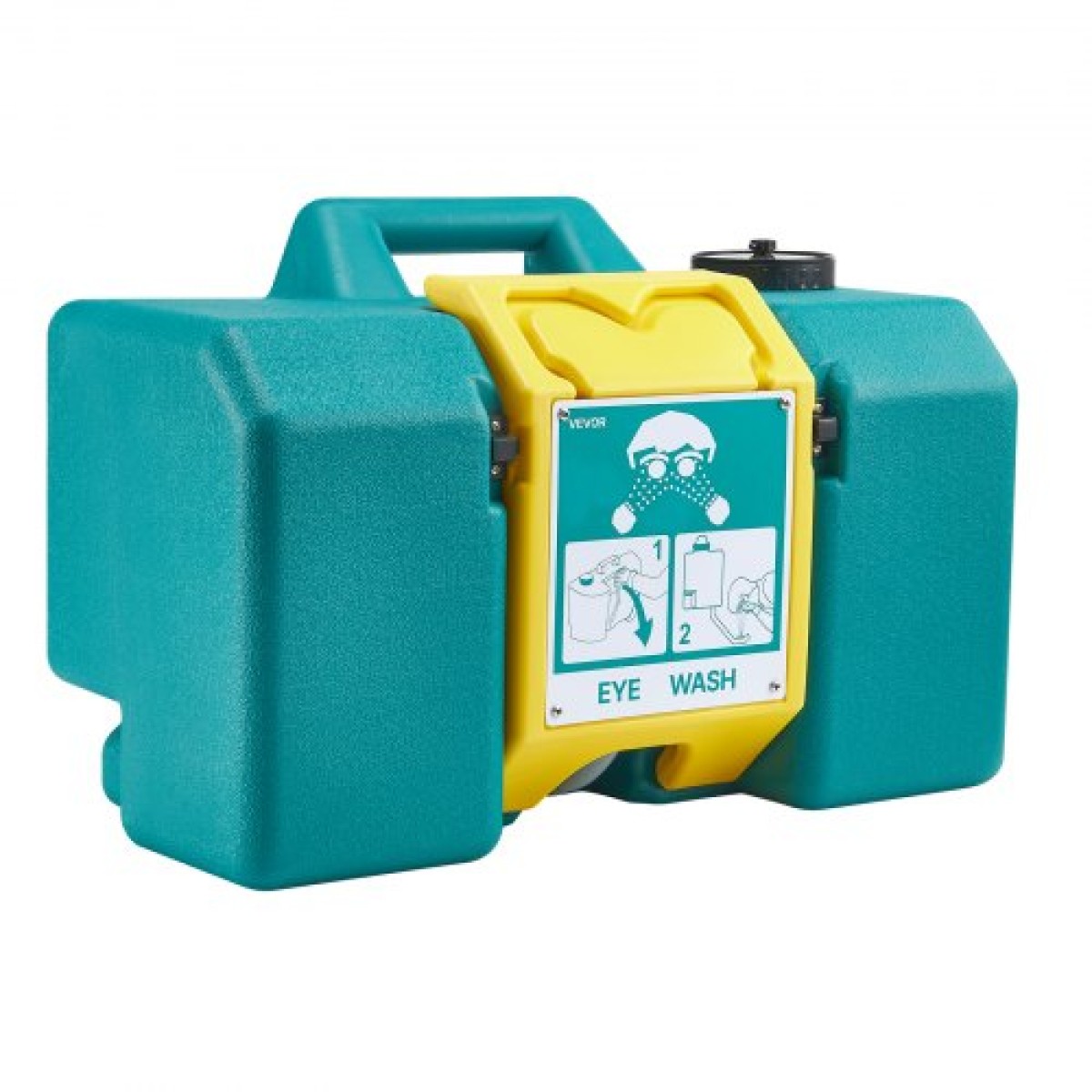 VEVOR φορητός σταθμός πλύσης ματιών 30L/8 Gal, Εγκεκριμένος από τον OSHA Σταθμός πλύσης ματιών Επιτοίχιος/σε επίπεδη επιφάνεια, Μονάδα πλύσης ματιών έκτακτης ανάγκης με 2 σπρέι, Μονάδες πλύσης ματιών πρώτων βοηθειών για σχολεία, εργαστήρια, εργοστάσια, πρ
