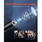 Κάμερα ενδοσκοπίου VEVOR με φως, 1920P HD Borescope για Android & IOS, 8 LED Lights Inspection Camera με ημιάκαμπτο καλώδιο 3m, Zoom 2X, IP67 Waterproof Snake Scope Κάμερες για αυτοκίνητα, υδραυλικά