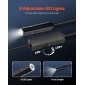 Κάμερα ενδοσκοπίου VEVOR με φως, 1920P HD Borescope για Android & IOS, 8 LED Lights Inspection Camera με ημιάκαμπτο καλώδιο 3m, Zoom 2X, IP67 Waterproof Snake Scope Κάμερες για αυτοκίνητα, υδραυλικά