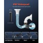 Κάμερα ενδοσκοπίου VEVOR με φως, 1920P HD Borescope για Android & IOS, 8 LED Lights Inspection Camera με ημιάκαμπτο καλώδιο 3m, Zoom 2X, IP67 Waterproof Snake Scope Κάμερες για αυτοκίνητα, υδραυλικά