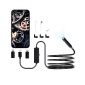 Κάμερα ενδοσκοπίου VEVOR με φως, 1920P HD Borescope για Android & IOS, 8 LED Lights Inspection Camera με ημιάκαμπτο καλώδιο 3m, Zoom 2X, IP67 Waterproof Snake Scope Κάμερες για αυτοκίνητα, υδραυλικά