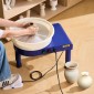 VEVOR Pottery Wheel, 14 in Ceramic Wheel Forming Machine, 60-300 RPM Ρυθμιζόμενη ταχύτητα με έλεγχο πεντάλ ποδιού, αποσπώμενη λεκάνη, ρυθμιζόμενο πόδι ανύψωσης, πλήρη αξεσουάρ για οικιακή κεραμική, DIY, Μπλε