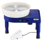 VEVOR Pottery Wheel, 14 in Ceramic Wheel Forming Machine, 60-300 RPM Ρυθμιζόμενη ταχύτητα με έλεγχο πεντάλ ποδιού, αποσπώμενη λεκάνη, ρυθμιζόμενο πόδι ανύψωσης, πλήρη αξεσουάρ για οικιακή κεραμική, DIY, Μπλε