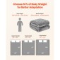 Κουβέρτα VEVOR Weighted, 20 lbs, 60 x 80 σε Queen Size, Sherpa Fleece Heavy κουβέρτα με γυάλινες χάντρες, Soft Warm Cozy Fluffy touch, για ενήλικες 200-250 lbs, ανακούφιση από άγχος, βελτίωση του ύπνου,