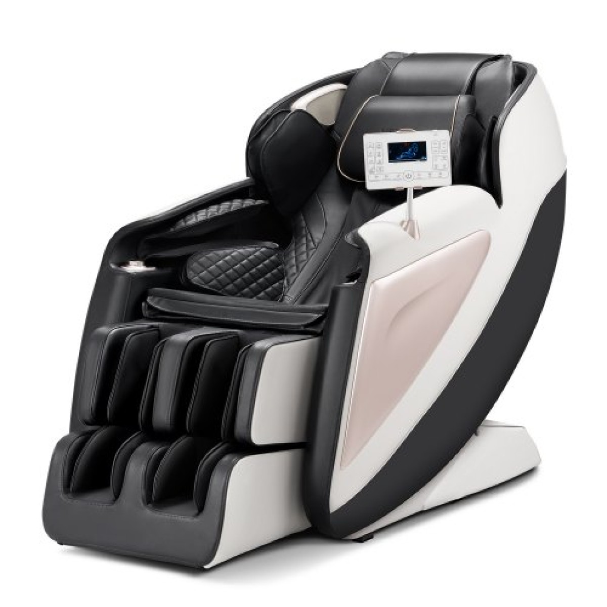 Καρέκλα μασάζ πλήρους σώματος VEVOR, 3D Zero Gravity Recliner με SL Track, 18 Auto Modes, Heat, Foot Rollers, Armrest Control, LCD Display, 36 Airbags, Retractable footrest
