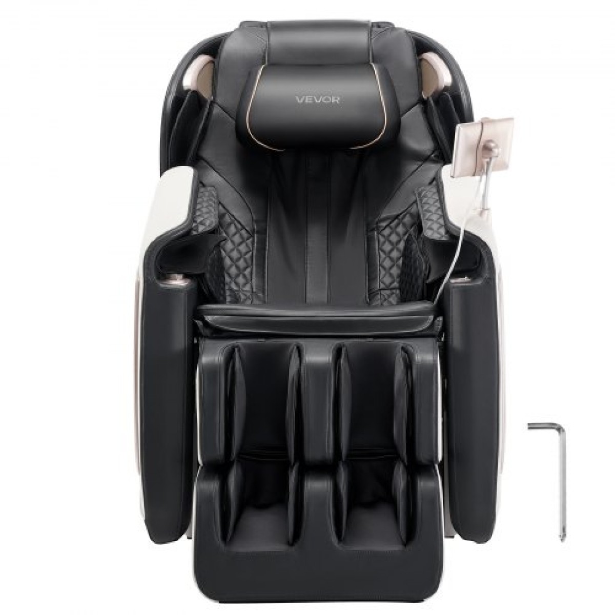 Καρέκλα μασάζ πλήρους σώματος VEVOR, 3D Zero Gravity Recliner με SL Track, 18 Auto Modes, Heat, Foot Rollers, Armrest Control, LCD Display, 36 Airbags, Retractable footrest