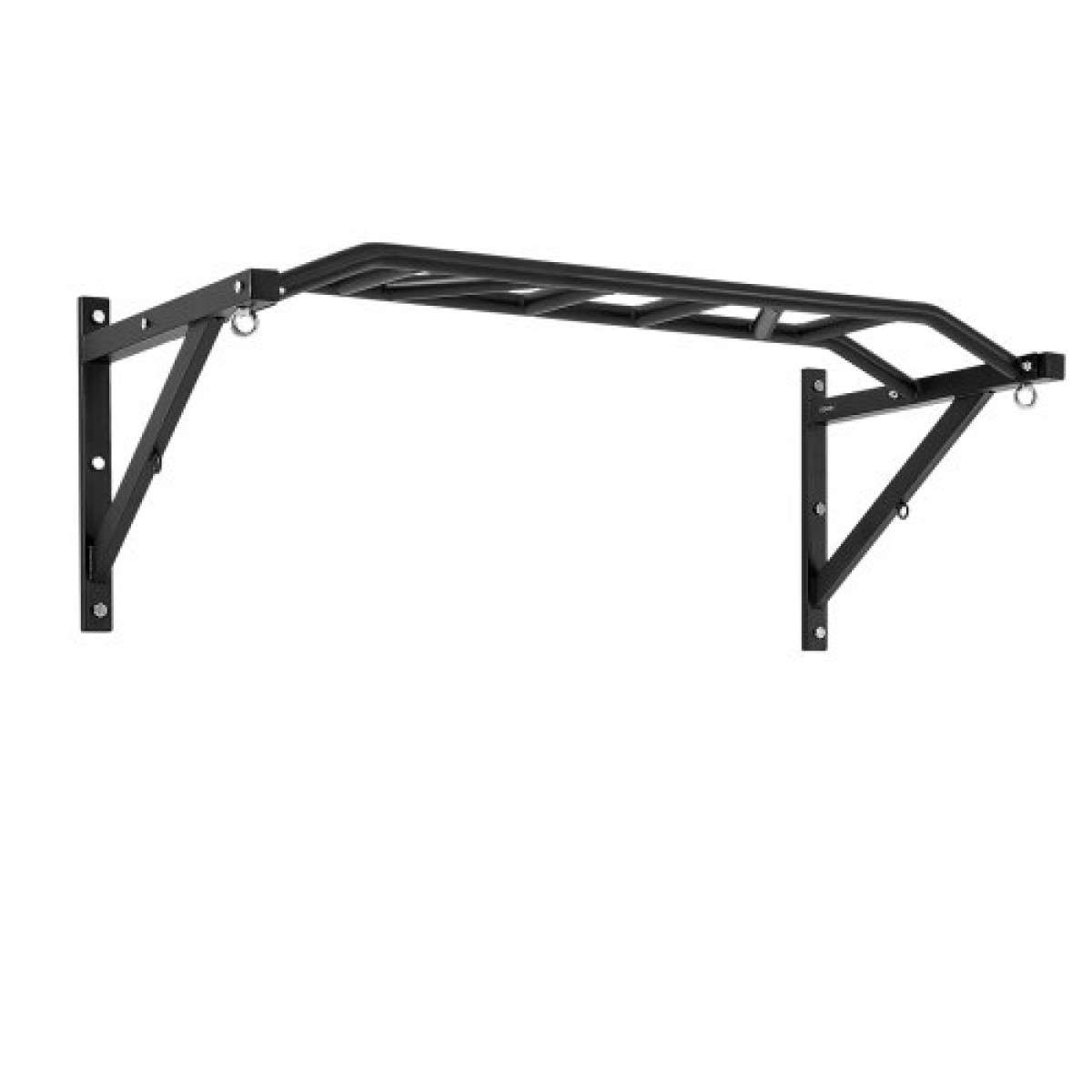 VEVOR Pull Up Bar, Multi-Prip Wall Mounted Pull Ups, 50 in Width Multifunction Chin Up Training Station, Heavy Duty Steel Bars Workout Up Body with Hangers, Weight 440 lbs, for Home Gym