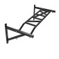 VEVOR Pull Up Bar, Multi-Prip Wall Mounted Pull Ups, 50 in Width Multifunction Chin Up Training Station, Heavy Duty Steel Bars Workout Up Body with Hangers, Weight 440 lbs, for Home Gym