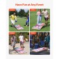 VEVOR Cornhole Set, 4x2 ft Corn Hole Game Boards, Solid Wood Portable Toss Board, Indoor and Outdoe Cornhole Play για ενήλικες, περιλαμβάνει 8 τσάντες φασολιών και θήκη μεταφοράς, για αυλή, πίσω αυλή, παραλία, κάμπινγκ