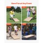 VEVOR Cornhole Set, 4x2 ft Corn Hole σανίδες παιχνιδιών, Μασίφ ξύλο φορητό Toss Board, Εσωτερικό και εξωτερικό παιχνίδι Cornhole για ενήλικες, Toss Game περιλαμβάνει θήκη μεταφοράς, για αυλή, πίσω αυλή, παραλία, κάμπινγκ