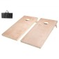 VEVOR Cornhole Set, 4x2 ft Corn Hole σανίδες παιχνιδιών, Μασίφ ξύλο φορητό Toss Board, Εσωτερικό και εξωτερικό παιχνίδι Cornhole για ενήλικες, Toss Game περιλαμβάνει θήκη μεταφοράς, για αυλή, πίσω αυλή, παραλία, κάμπινγκ