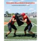 VEVOR Football Blocking Dummy, 24x16 in Blocking Pads, Kick Shield Pad με λαβές, Ανδρείκελα με σφουγγάρι υψηλής πυκνότητας, Εξοπλισμός προπόνησης βαρέως τύπου για λακρός χόκεϊ μπάσκετ, μαύρο, 1 ΤΕΜ.