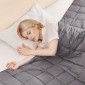Κουβέρτα VEVOR Weighted, 25 lbs, 80 x 87 in King Size, Μαλακή 100% βαμβακερή βαριά κουβέρτα με γυάλινες χάντρες, αναπνεύσιμο υλικό, κατάλληλη για ενήλικες 250-310 lbs lbs, ανακούφιση από άγχος, βελτίωση του ύπνου,