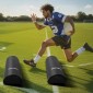 VEVOR Football Tackling Dummy, 42,5 σε PVC Step Over Dummy, Εξοπλισμός με σφουγγάρι μπλοκαρίσματος υψηλής πυκνότητας, ανδρείκελα βαρέως τύπου με λαβές, ιδανικά για ασκήσεις ποδοσφαίρου, 2 ΤΕΜ.