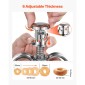 VEVOR Donut Depositor, Εγχειρίδιο μεγάλης χωρητικότητας Donuts Dropper, 304 Stainless Steel Commercial Batter Dispenser, 6 Thicknesses Adjusting Donut Hopper with Stand, for Restaurant Cafe Bakery Kitchen