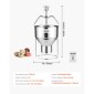 VEVOR Donut Depositor, Εγχειρίδιο μεγάλης χωρητικότητας Donuts Dropper, 304 Stainless Steel Commercial Batter Dispenser, 6 Thicknesses Adjusting Donut Hopper with Stand, for Restaurant Cafe Bakery Kitchen
