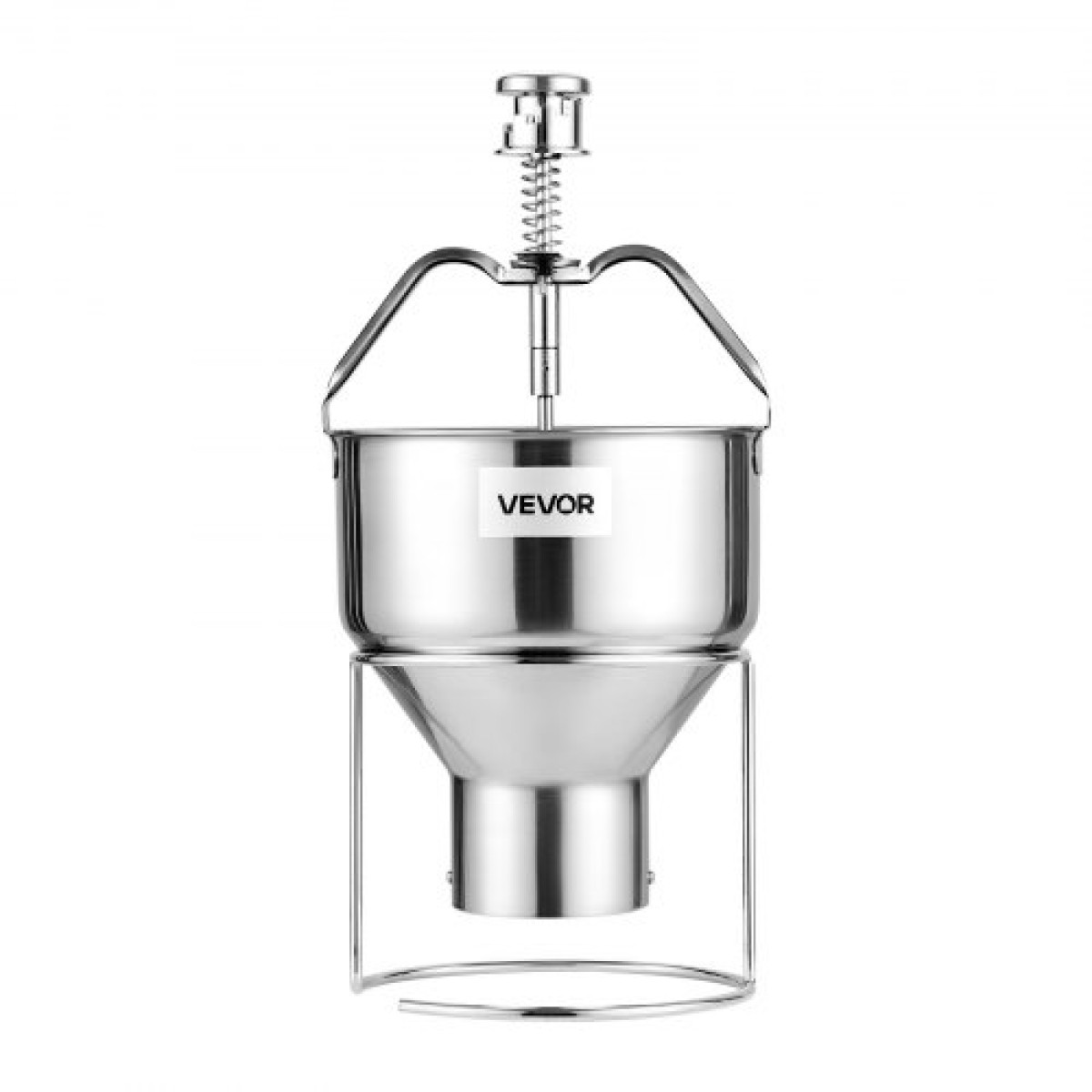 VEVOR Donut Depositor, Εγχειρίδιο μεγάλης χωρητικότητας Donuts Dropper, 304 Stainless Steel Commercial Batter Dispenser, 6 Thicknesses Adjusting Donut Hopper with Stand, for Restaurant Cafe Bakery Kitchen