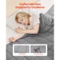 Κουβέρτα VEVOR Weighted, 25 lbs, 60 x 80 in Queen Size, Ψύξη αναπνεύσιμη βαριά κουβέρτα με γυάλινες χάντρες, χρήση για όλες τις εποχές, Κατάλληλη για ενήλικες 250-310 lbs, ανακούφιση από άγχος, βελτίωση του ύπνου, γκρι
