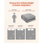 Κουβέρτα VEVOR Weighted, 25 lbs, 60 x 80 in Queen Size, Ψύξη αναπνεύσιμη βαριά κουβέρτα με γυάλινες χάντρες, χρήση για όλες τις εποχές, Κατάλληλη για ενήλικες 250-310 lbs, ανακούφιση από άγχος, βελτίωση του ύπνου, γκρι