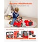 VEVOR Engine Toy, 60 τεμαχίων, Παιδικό σετ επισκευής μηχανικού αυτοκινήτου με αφαιρούμενα εξαρτήματα, φώτα και ήχους, τιμόνι και κόρνα, σετ εργαστηρίου Παιδικό μηχανικό για νήπια 3 ετών και άνω, κόκκινο