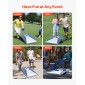 VEVOR Σετ Cornhole, 3x2 ft Corn Hole σανίδες παιχνιδιών, αλουμινένιο φορητό tossboard αδιάβροχο, πτυσσόμενο παιχνίδι Cornhole για εσωτερικούς και εξωτερικούς χώρους για ενήλικες, περιλαμβάνει 8 τσάντες φασολιών, για το Yard Backyard Beach Camping