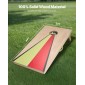 VEVOR Cornhole Set, 4x2 ft Corn Hole Game Boards, Solid Wood Portable Toss Board, Εσωτερικό και εξωτερικό παιχνίδι Cornhole για ενήλικες, περιλαμβάνει 8 τσάντες φασολιών και λαβή, για αυλή, πίσω αυλή, παραλία, κάμπινγκ