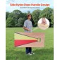 VEVOR Cornhole Set, 4x2 ft Corn Hole Game Boards, Solid Wood Portable Toss Board, Εσωτερικό και εξωτερικό παιχνίδι Cornhole για ενήλικες, περιλαμβάνει 8 τσάντες φασολιών και λαβή, για αυλή, πίσω αυλή, παραλία, κάμπινγκ