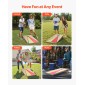 VEVOR Cornhole Set, 4x2 ft Corn Hole Game Boards, Solid Wood Portable Toss Board, Εσωτερικό και εξωτερικό παιχνίδι Cornhole για ενήλικες, περιλαμβάνει 8 τσάντες φασολιών και λαβή, για αυλή, πίσω αυλή, παραλία, κάμπινγκ