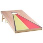 VEVOR Cornhole Set, 4x2 ft Corn Hole Game Boards, Solid Wood Portable Toss Board, Εσωτερικό και εξωτερικό παιχνίδι Cornhole για ενήλικες, περιλαμβάνει 8 τσάντες φασολιών και λαβή, για αυλή, πίσω αυλή, παραλία, κάμπινγκ
