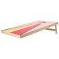 VEVOR Cornhole Set, 4x2 ft Corn Hole Game Boards, Solid Wood Portable Toss Board, Εσωτερικό και εξωτερικό παιχνίδι Cornhole για ενήλικες, περιλαμβάνει 8 τσάντες φασολιών και λαβή, για αυλή, πίσω αυλή, παραλία, κάμπινγκ