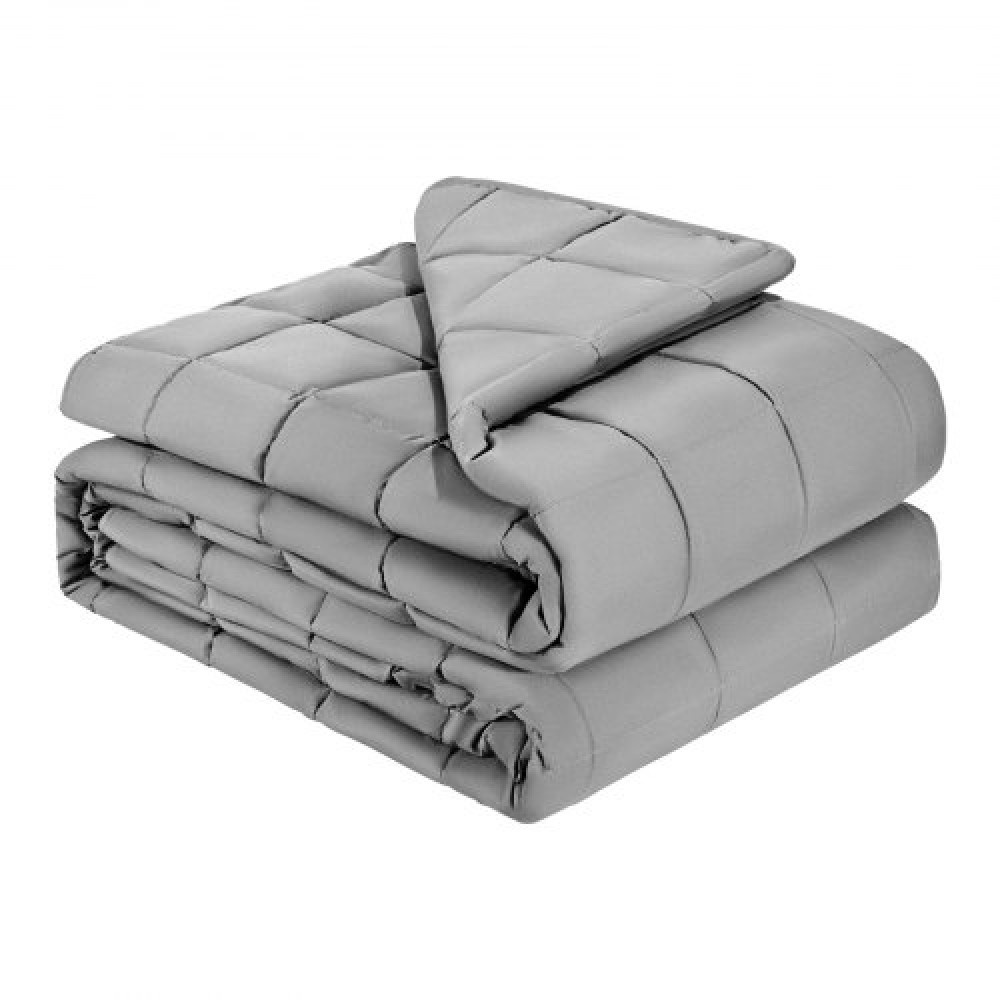 Κουβέρτα VEVOR Weighted, 25 lbs, 88 x 104 σε King Size, Ψύξη αναπνεύσιμη βαριά κουβέρτα με γυάλινες χάντρες, χρήση για όλες τις εποχές, Κατάλληλη για ενήλικες 250-310 lbs, ανακούφιση από άγχος, βελτίωση του ύπνου, γκρι