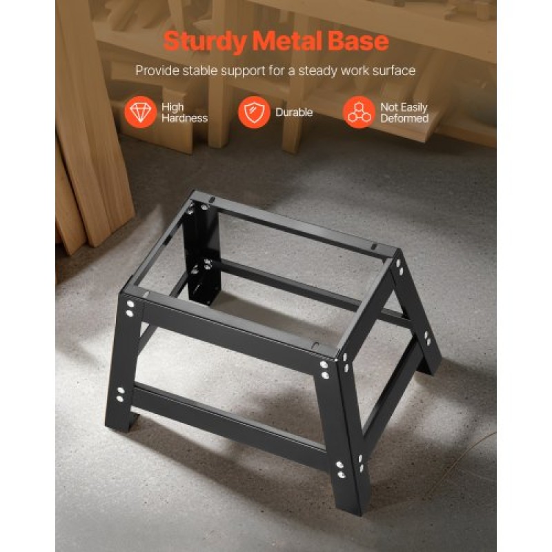 Τραπέζι δρομολογητή πάγκου VEVOR, 610 x 400 mm / 24 in x 15,7 in, Τραπέζι δρομολόγησης πάγκου με ρυθμιζόμενο φράχτη, επάνω μέρος MDF, στιβαρή μεταλλική βάση, 2-1/2 στη θύρα συλλογής σκόνης, συμβατό με διαδρομές και διάφορα τρυπάνια