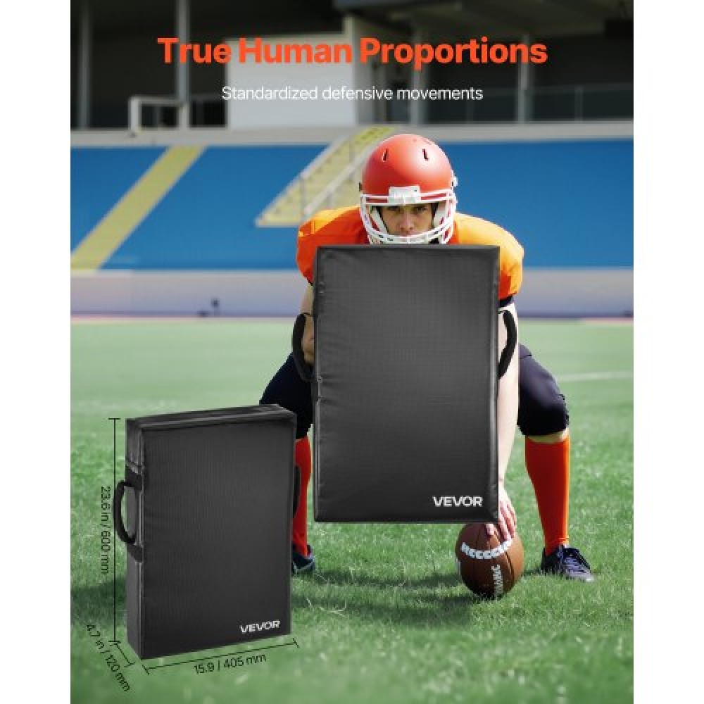 VEVOR 24x16in Football Blocking Tackle Dummy Kick Shield Pad with Handles 2PCS
