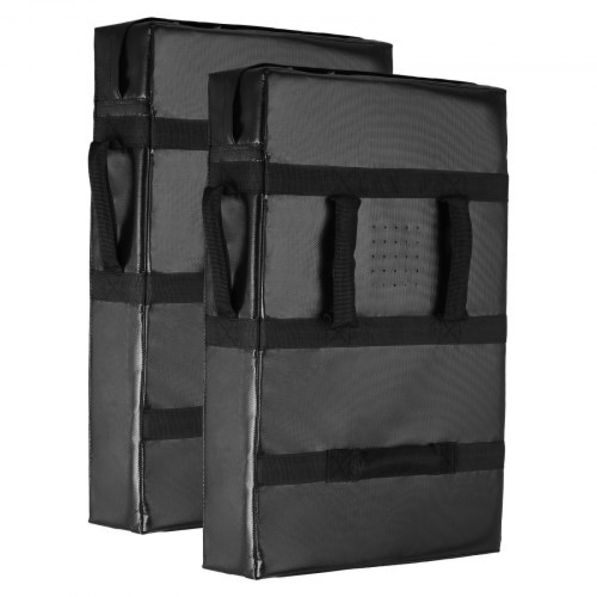 VEVOR Football Blocking Dummy, 24x16 in Blocking Pads, Kick Shield Pad με λαβές, Ανδρείκελα με σφουγγάρι υψηλής πυκνότητας, Εξοπλισμός προπόνησης βαρέως τύπου για λακρός χόκεϊ μπάσκετ, μαύρο, 2 ΤΕΜ.