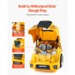 VEVOR Engine Toy, 60 τεμαχίων, Παιδικό σετ επισκευής μηχανικού αυτοκινήτου με αφαιρούμενα ανταλλακτικά, φώτα και ήχους, τιμόνι και κόρνα, σετ εργαστηρίου Παιδικό μηχανικό για νήπια 3 ετών και άνω, κίτρινο