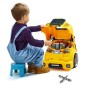 VEVOR Engine Toy, 60 τεμαχίων, Παιδικό σετ επισκευής μηχανικού αυτοκινήτου με αφαιρούμενα ανταλλακτικά, φώτα και ήχους, τιμόνι και κόρνα, σετ εργαστηρίου Παιδικό μηχανικό για νήπια 3 ετών και άνω, κίτρινο