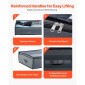 VEVOR Under Bed Storage with Clear καπάκια, 996 x 500 x 180 mm, 90L Μεγάλα δοχεία αποθήκευσης ρούχων κάτω από το κρεβάτι, Κάδοι οργανωτή παπουτσιών χαμηλού προφίλ κάτω από το συρτάρι του κρεβατιού Κουτί για κουβέρτες κρεβατοκάμαρας παπουτσιών, 6 πακέτο
