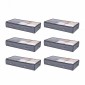 VEVOR Under Bed Storage with Clear καπάκια, 996 x 500 x 180 mm, 90L Μεγάλα δοχεία αποθήκευσης ρούχων κάτω από το κρεβάτι, Κάδοι οργανωτή παπουτσιών χαμηλού προφίλ κάτω από το συρτάρι του κρεβατιού Κουτί για κουβέρτες κρεβατοκάμαρας παπουτσιών, 6 πακέτο