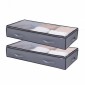 VEVOR Under Bed Storage with Clear καπάκια, 996 x 500 x 180 mm, 90L Μεγάλα δοχεία αποθήκευσης ρούχων κάτω από το κρεβάτι, Κάδοι οργανωτή παπουτσιών χαμηλού προφίλ κάτω από το συρτάρι του κρεβατιού Κουτί για κουβέρτες κρεβατοκάμαρας παπουτσιών, 6 πακέτο