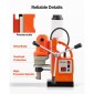VEVOR Magnetic Drill Press, 1200 W, 38 mm Boring Diameter, 10000N Power Mag Drill Press, 900 RPM Speed, with Weldon Shank, Efficient Cooling, για μεταλλικές επιφάνειες, βιομηχανική και οικιακή βελτίωση