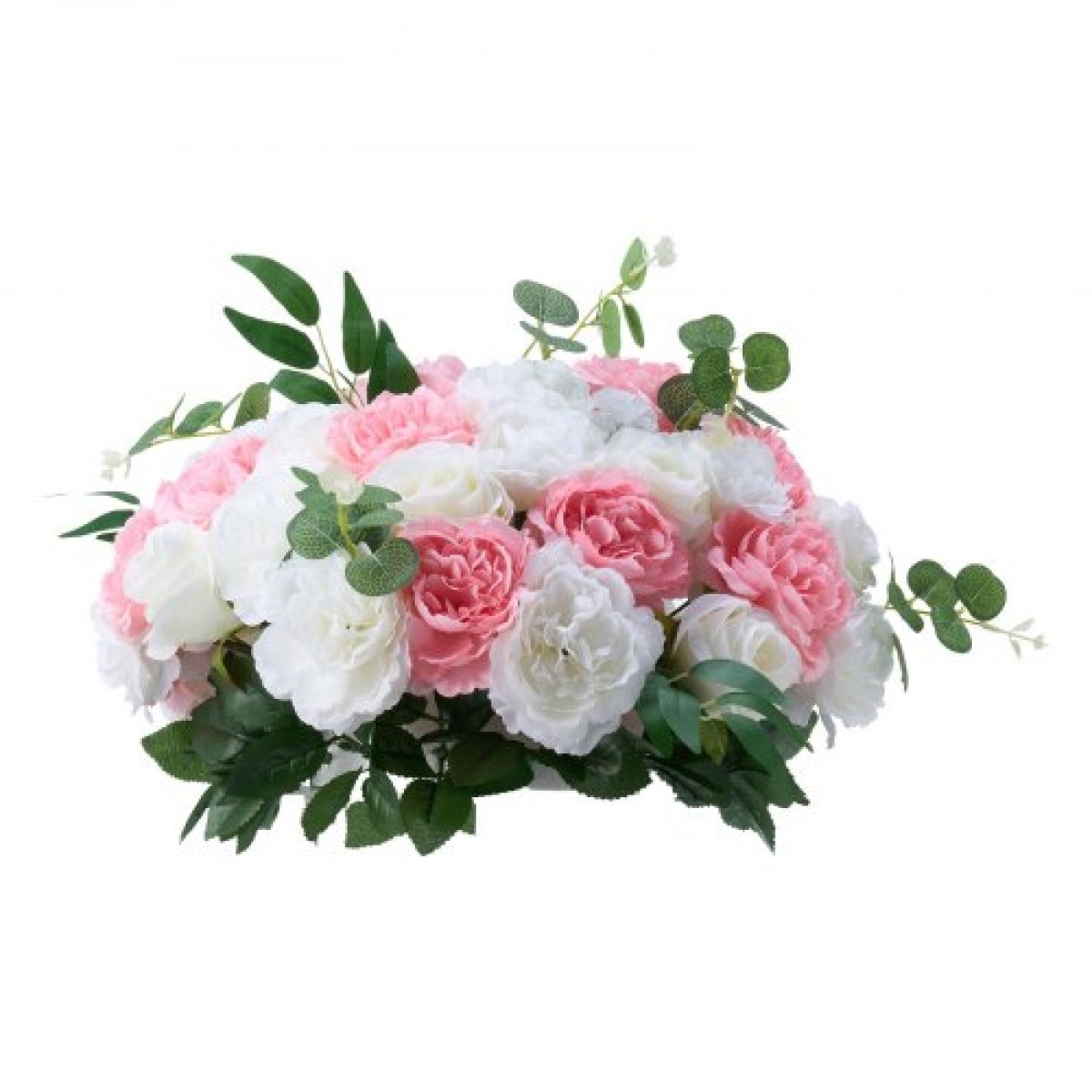 Μπουκέτο VEVOR Flower Ball Arrangement 10 ΤΕΜ, Διαμέτρου 450 mm Μπάλες τεχνητού λουλουδιού Τραπέζι γάμου Κεντρικά, Ροζ Συνθέσεις για Κεντρική διακόσμηση Γάμου, Ροζ και Λευκά τριαντάφυλλα