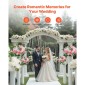 Μπουκέτο VEVOR Flower Ball Arrangement 10 ΤΕΜ, Διαμέτρου 450 mm Μπάλες τεχνητού λουλουδιού Τραπέζι γάμου Κεντρικά, Ροζ Συνθέσεις για Κεντρική διακόσμηση Γάμου, Ροζ και Λευκά τριαντάφυλλα