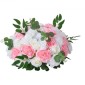 Μπουκέτο VEVOR Flower Ball Arrangement 10 ΤΕΜ, Διαμέτρου 450 mm Μπάλες τεχνητού λουλουδιού Τραπέζι γάμου Κεντρικά, Ροζ Συνθέσεις για Κεντρική διακόσμηση Γάμου, Ροζ και Λευκά τριαντάφυλλα