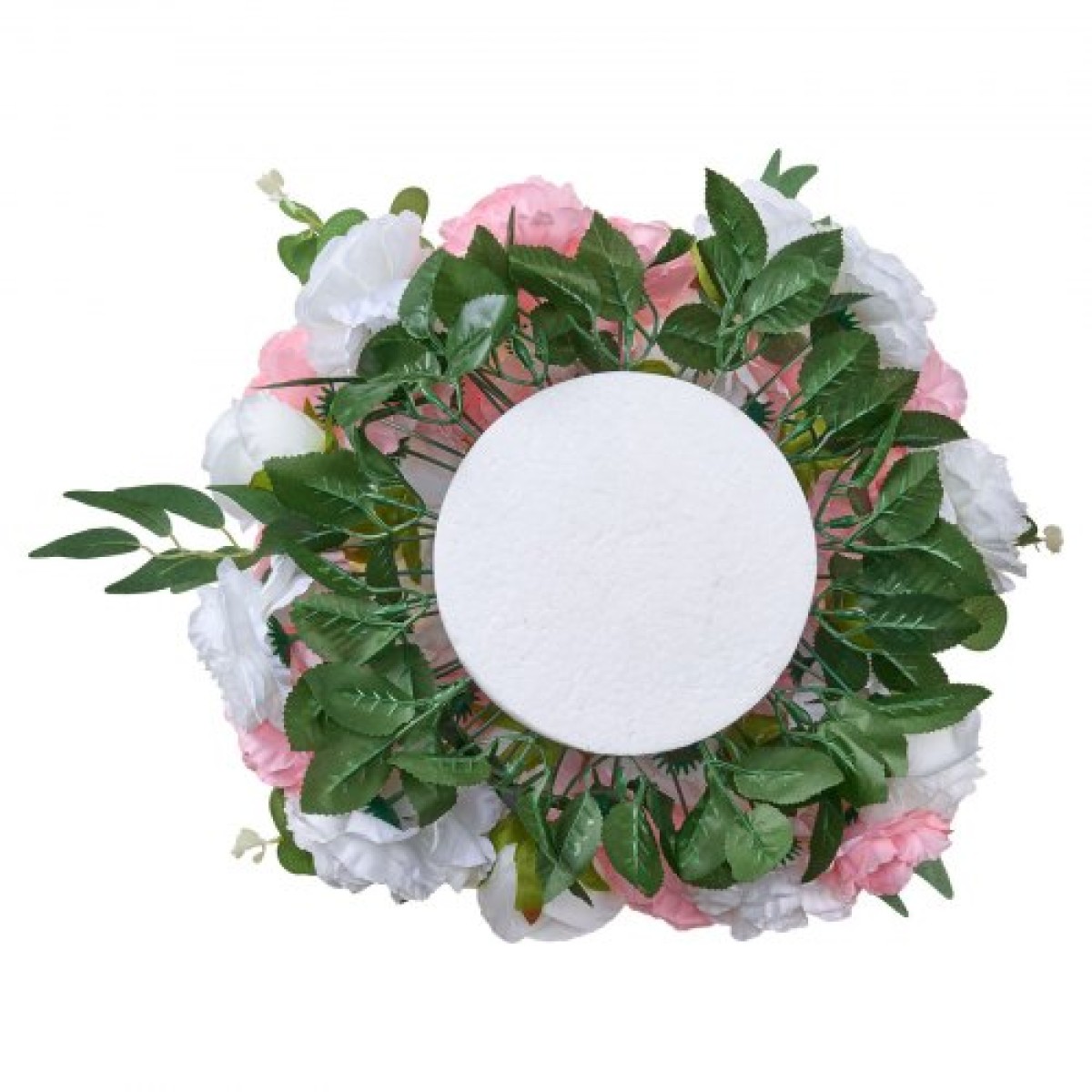 Μπουκέτο VEVOR Flower Ball Arrangement 10 ΤΕΜ, Διαμέτρου 450 mm Μπάλες τεχνητού λουλουδιού Τραπέζι γάμου Κεντρικά, Ροζ Συνθέσεις για Κεντρική διακόσμηση Γάμου, Ροζ και Λευκά τριαντάφυλλα
