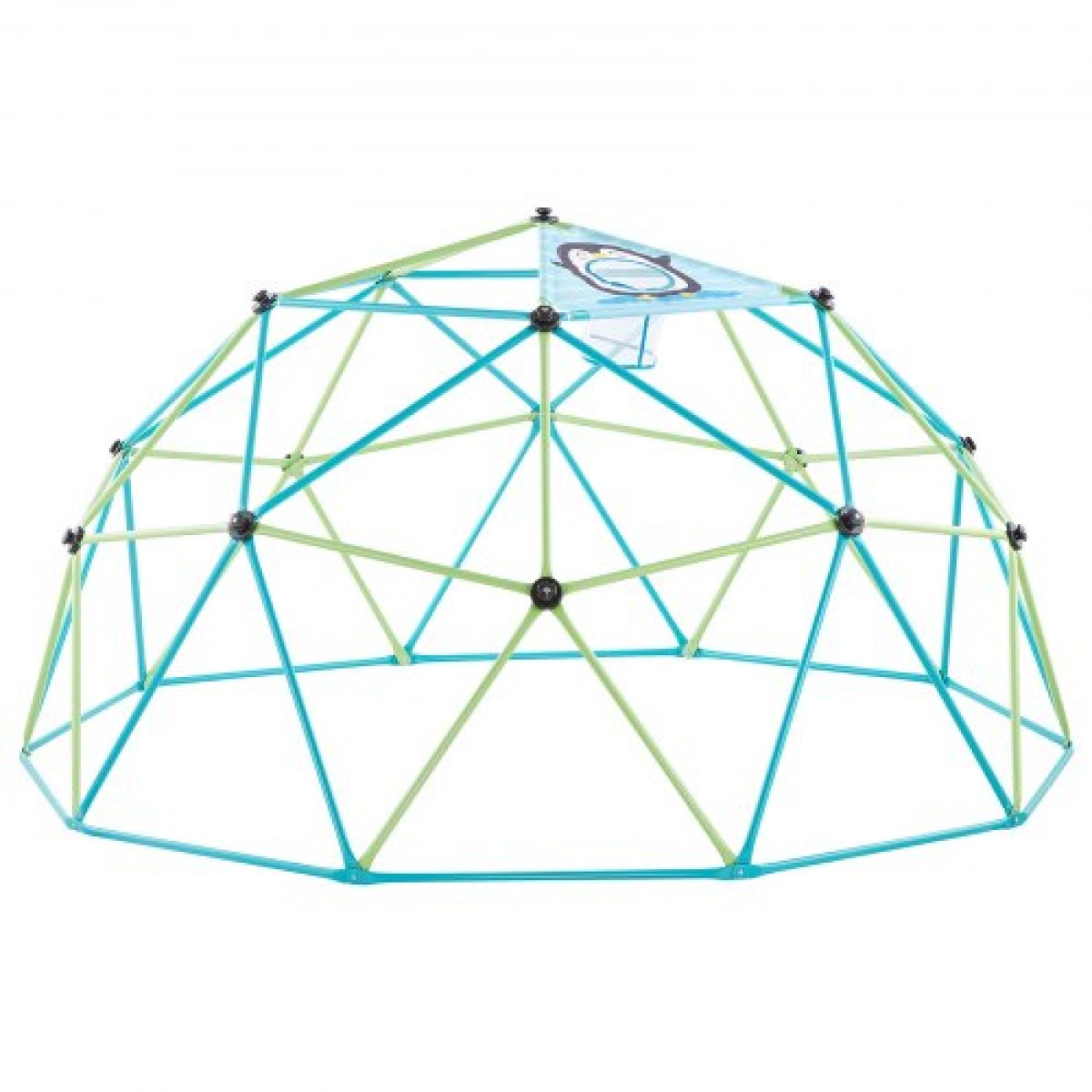 VEVOR Climbing Dome, 305cm Geometric Dome Climber για παιδιά, 453kg Loading Jungle Gym Παιδική χαρά με δίχτυ χταποδιού & 2 μπάλες μπάσκετ, Εύκολη συναρμολόγηση Υπαίθρια παιχνίδια αναρρίχησης στην πίσω αυλή - Δώρο για αγόρια κορίτσια